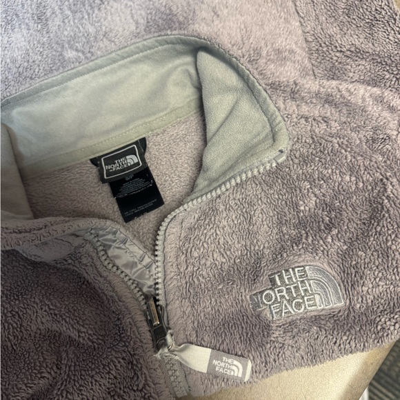 NORTH FACE Gray Fleece Zip-Up Jacket - Picture 5 of 6